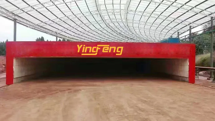 Yingfeng circular clay brick tunnel rotary kiln plant coal dryer kiln for ceramics brick drying firing process in South Africa