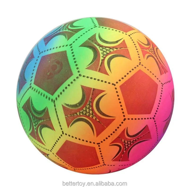 9 inches sports ball outdoor toys custom rainbow print soccer ball for kids