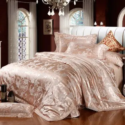 queen size 100% silk linen chinese silk bedding set,silk home textile,silk bed linen