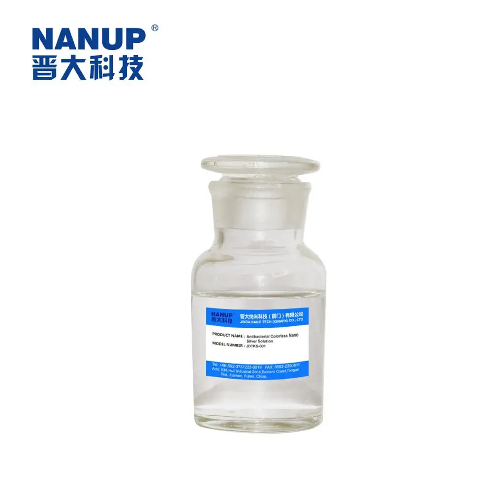 
Aqueous nano silver antibacterial solution for silver ion wound dressing 