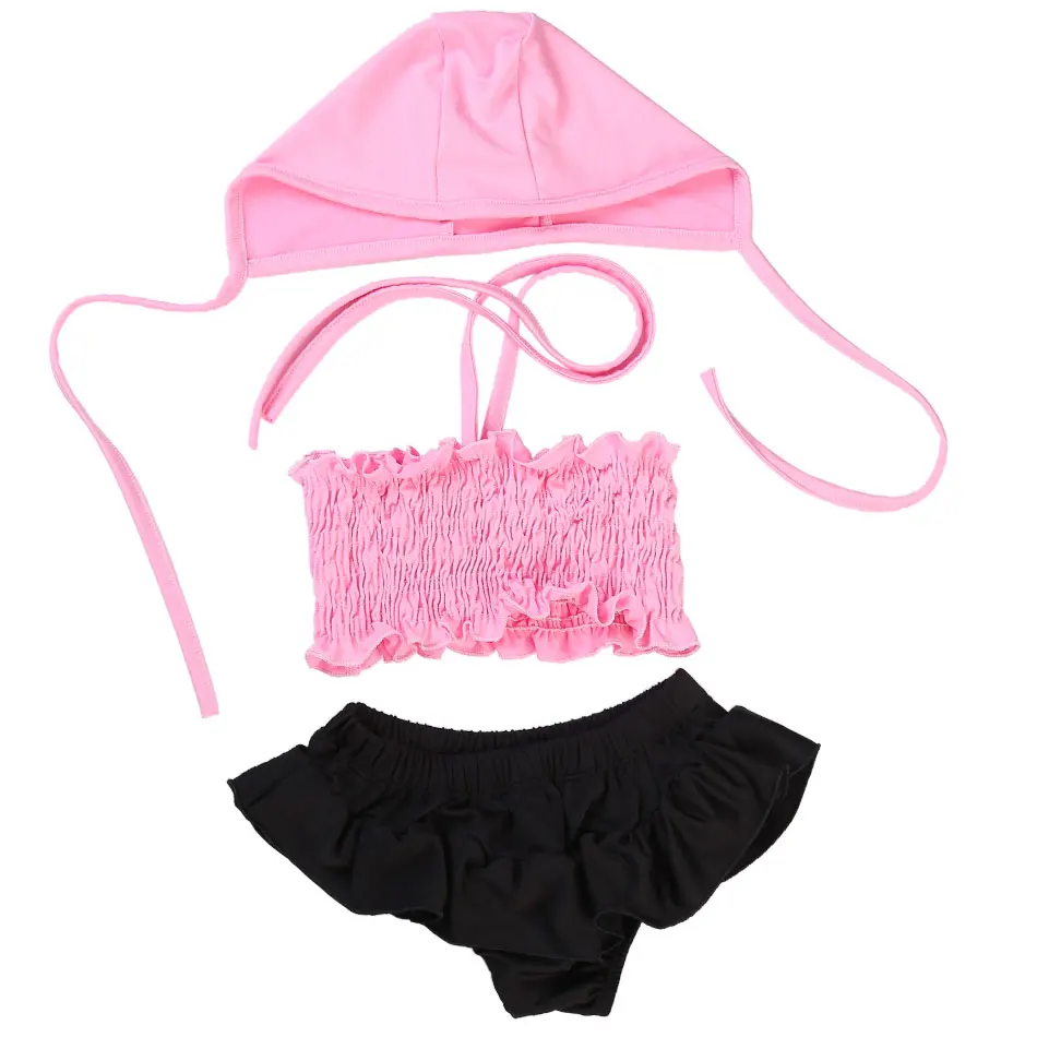 hot girls bikini kids swimsuit summer beach girl swimwear
