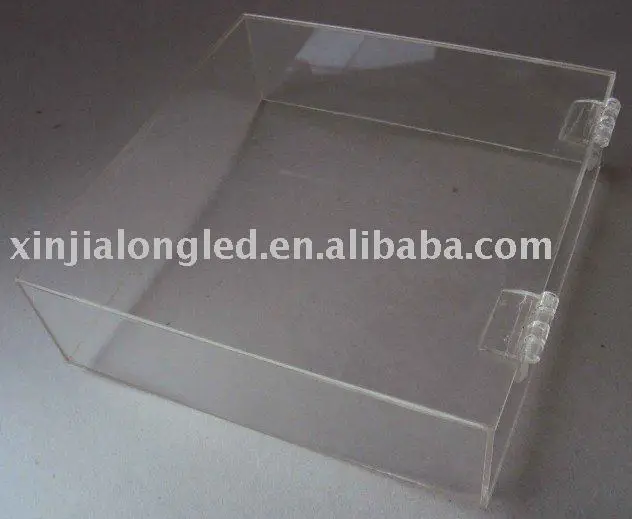widely used clear acrylic box square acrylic box with lid
