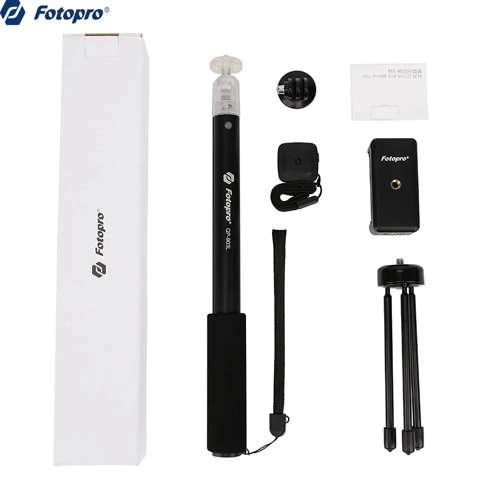 Fotopro Remote Control 2-in-1 Mini Selfie Stick Tripod for Phone GoPro Camera