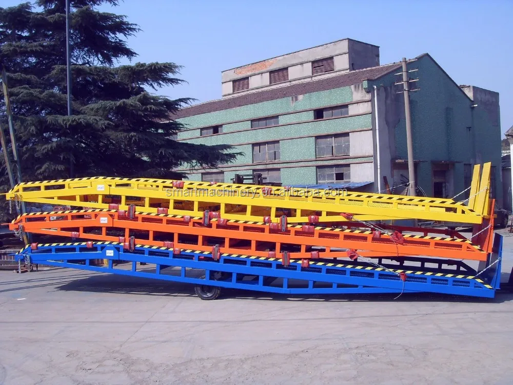 Folding Steel Yard Hydraulic Mobile Dock Wheelchair Car Truck Forklift Motorcycle Vehicle Container Loading Ramp