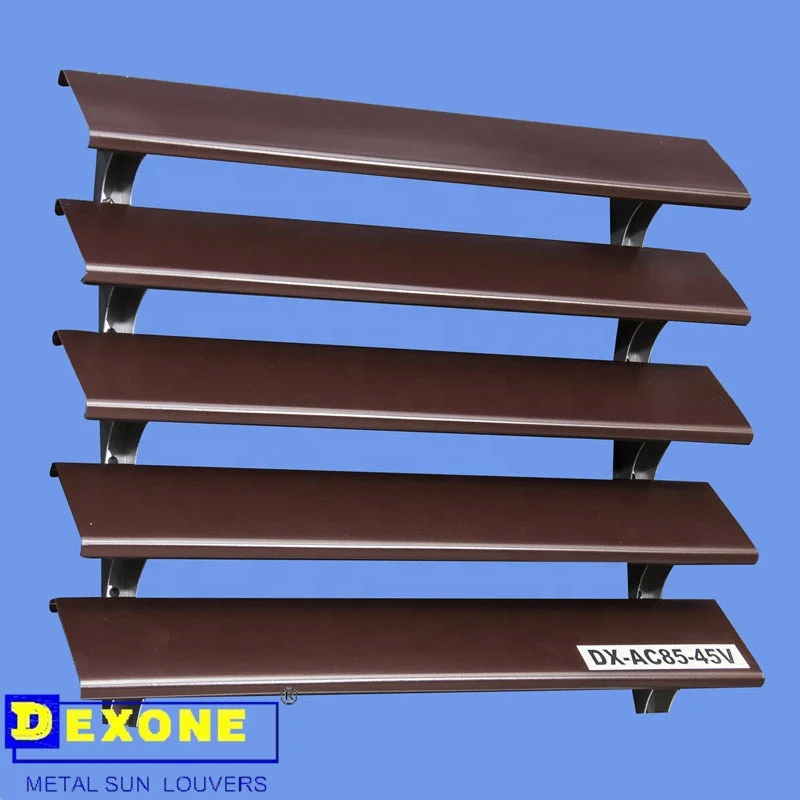 Anodized sun shade aluminium fixed louvers