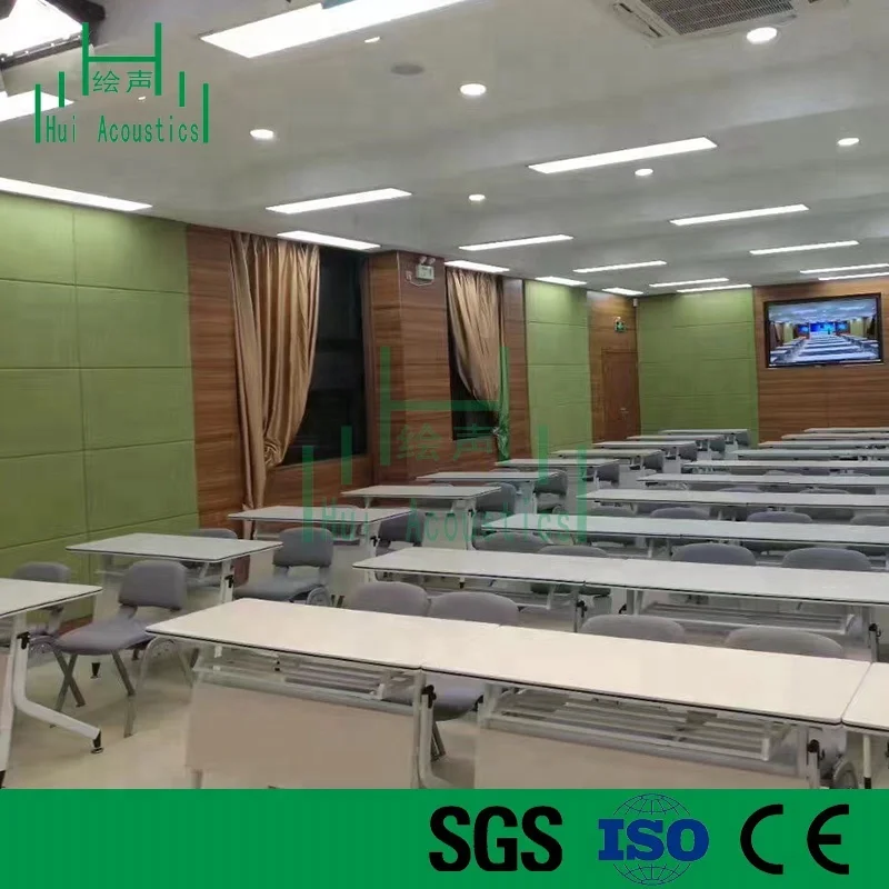 Sound Proof Fiberglass Panels for Wall Fiber Glass Wool Board Materials Used Wall Panelling