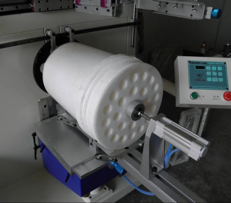 screen printer Hengjin cylinder auto bucket screen printing machine