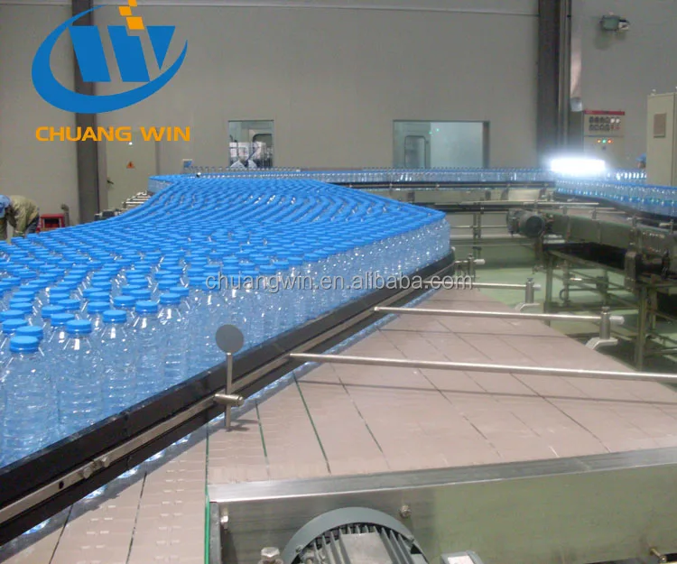 China conveying equipment belt conveyor used for mineral water bottle transfer
