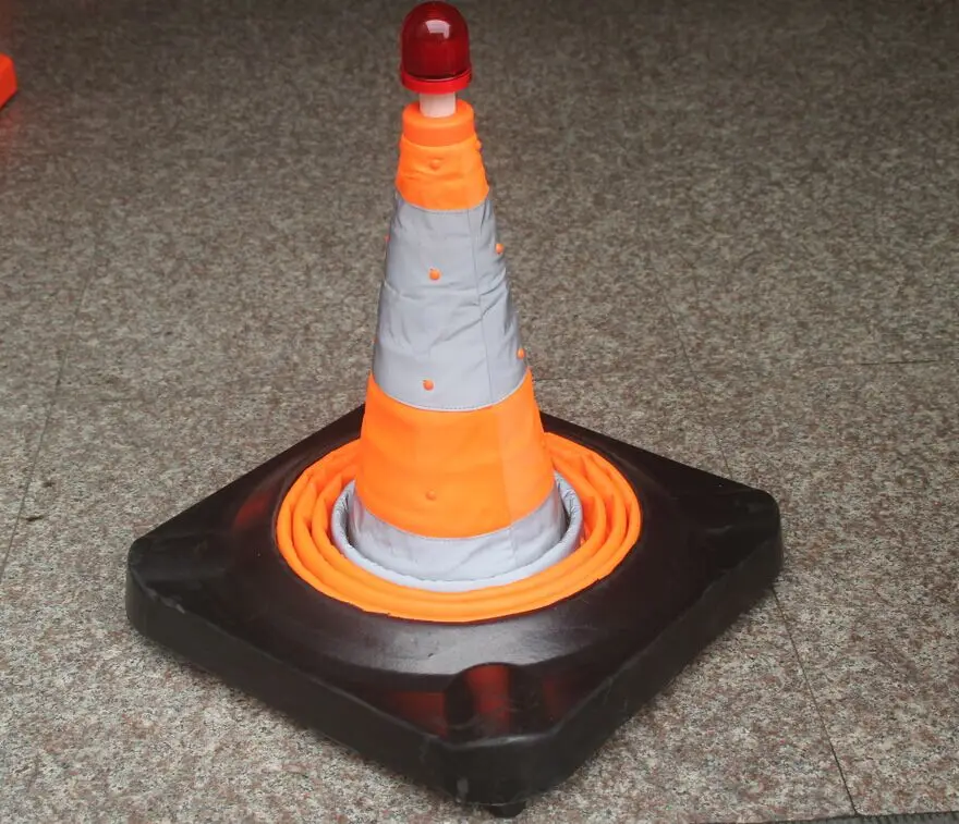 New Custom Design Collapsible Foldable Traffic Road Safety Cone PVC Traffic Cone