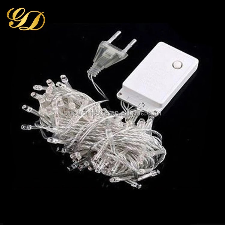 
220V Warm White/White Remote Control LED String Lights 