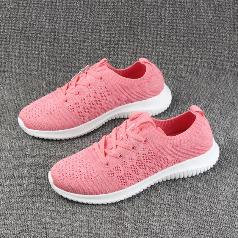 New wholesale Woven mesh surface casual EVA running shoes women sports shoes