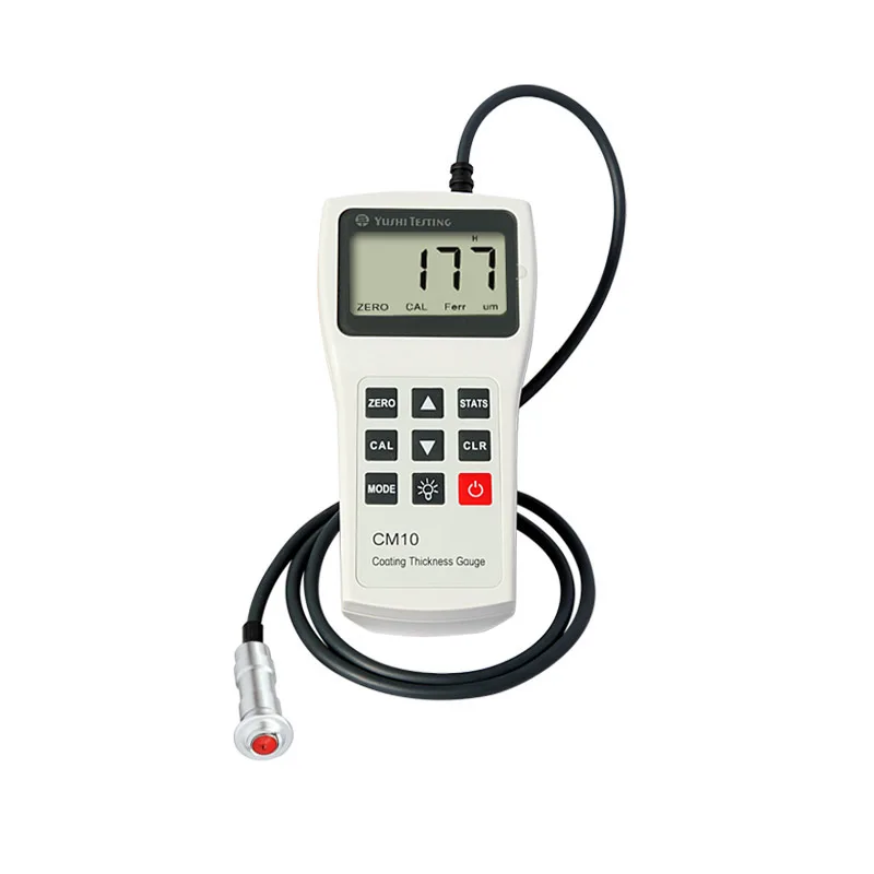 Best selling measure range 0-1500um 0-50mil in build probe coating thickness gauge manufacture