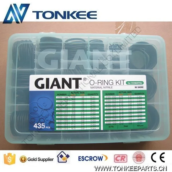 Giant O-ring box, Giant O-ring kit for excavator
