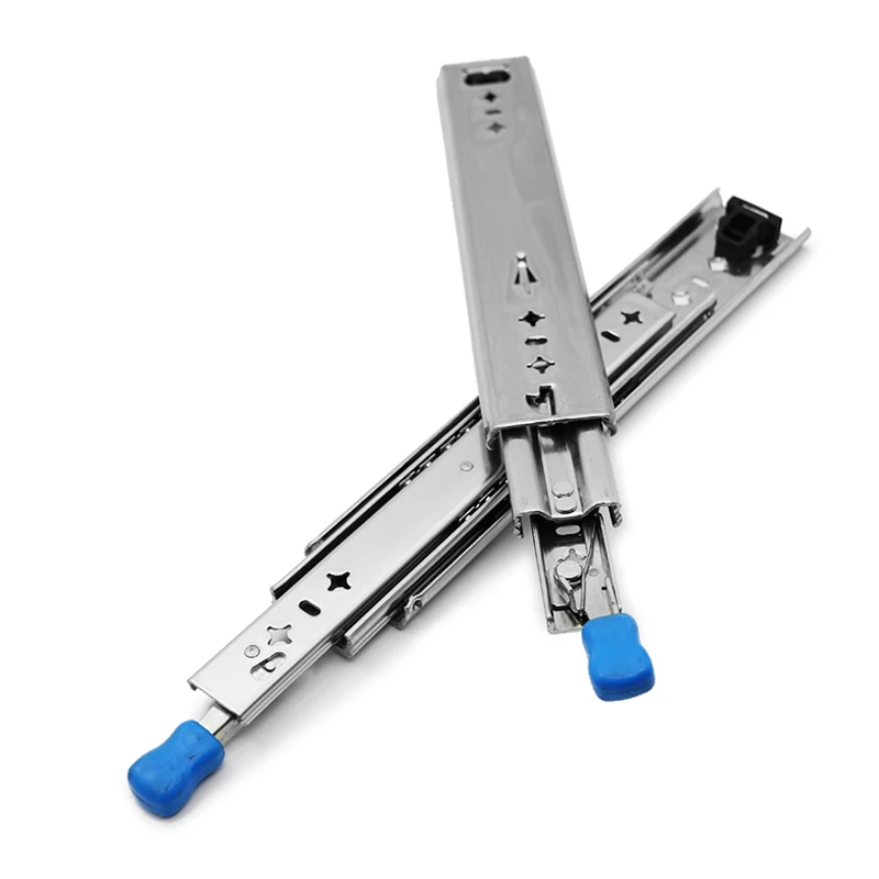 Самоблокирующийся выдвижной ящик телескопическая направляющая