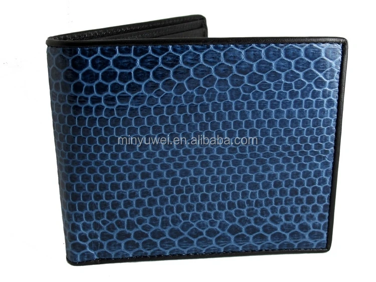 brand new fashion Hand-crafted genuine snakeskin leather wallet classic bifold men wallet hot
