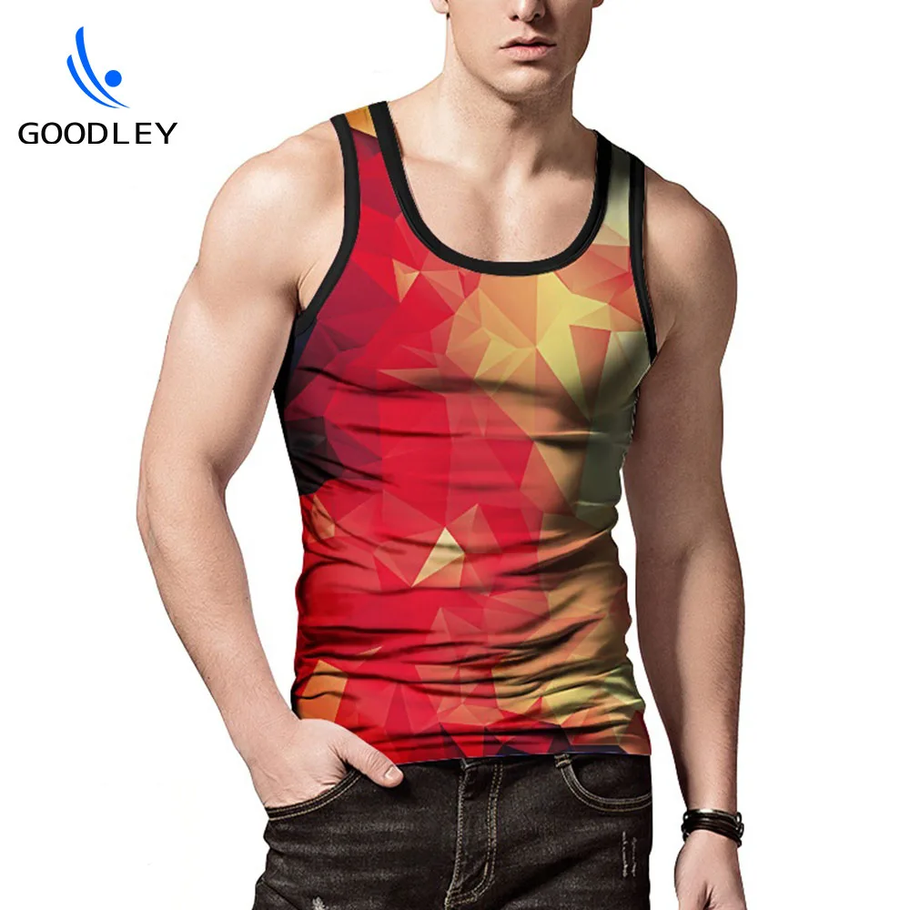 
in stock bulk wholesale novelty dyed sublimation printing singlets male tank top 