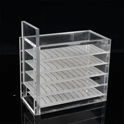 Eyelash Storage Box 5 Layers Makeup Display Container Eyelashes Glue Pallet Holder Grafting Eyelash Clear Box