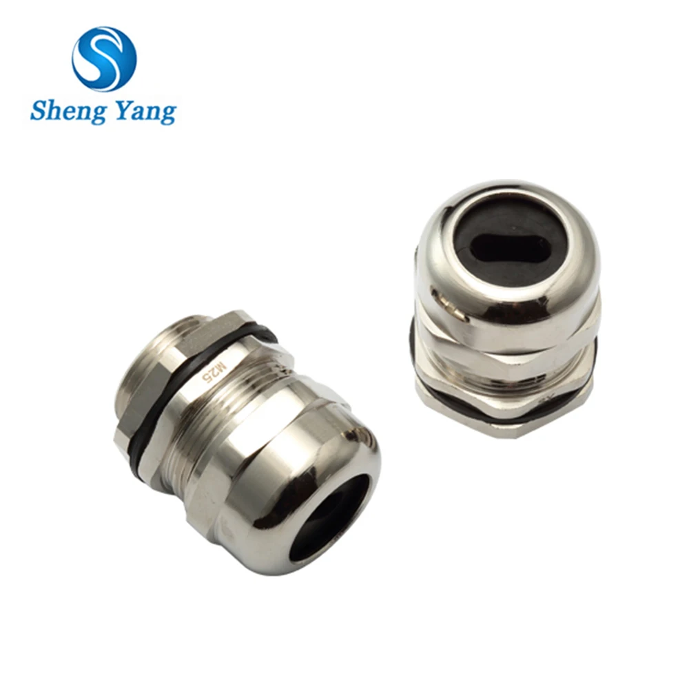 Металлическая M PG G NPT резьба латунная электрическая плоская кабельная втулка