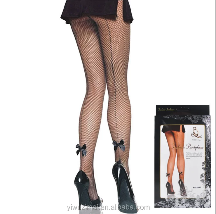 Beileisi Sexy back Bowknot Fishnet Tights Pantyhose
