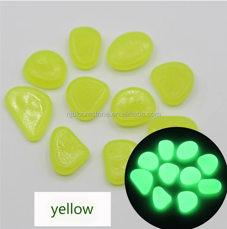green glow pebble stone