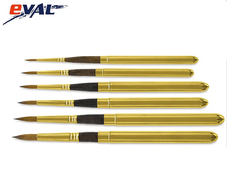Golden Taklon Paint Brushes From Eval Factory