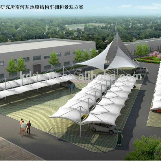 
Tensile Membrane Structure Car Parking Shed sunshade awning square plaza 