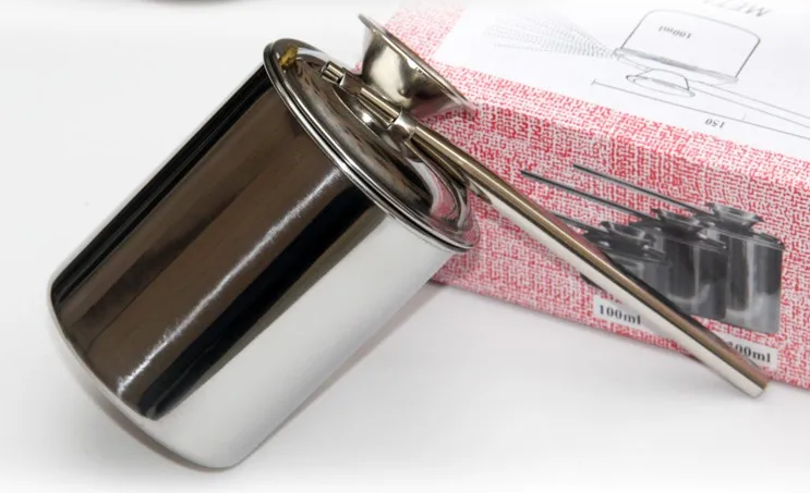 Bergino 300ML Glazing Pot Stainless Steel Paint Glazes Spray Painting Sprayer Metal Atomizer Painting Tools