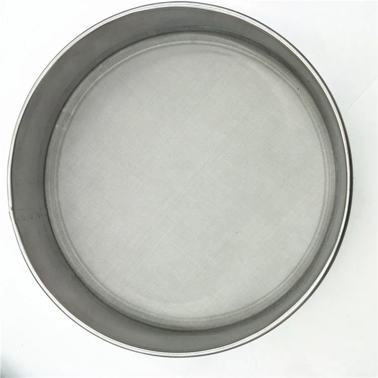 Pore size particle filtering laboratory sieve 195 12 inches 10 micron 19 mm 0.25mm pass hole stainless steel test sieve