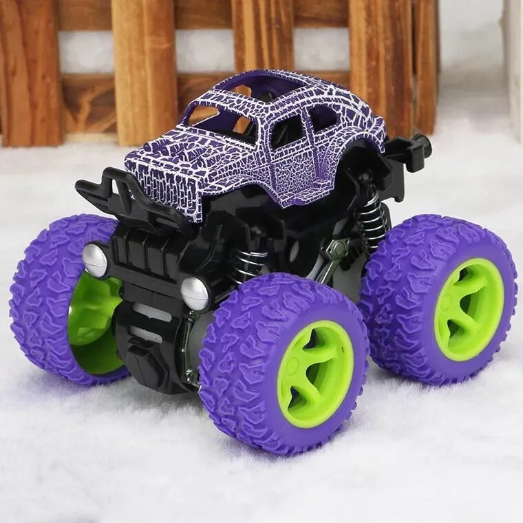 Kids Inertia Car, 4 WD High-Speed Friction Powered Cars 1:36 Scale, Best Gifts for Boys and Girls