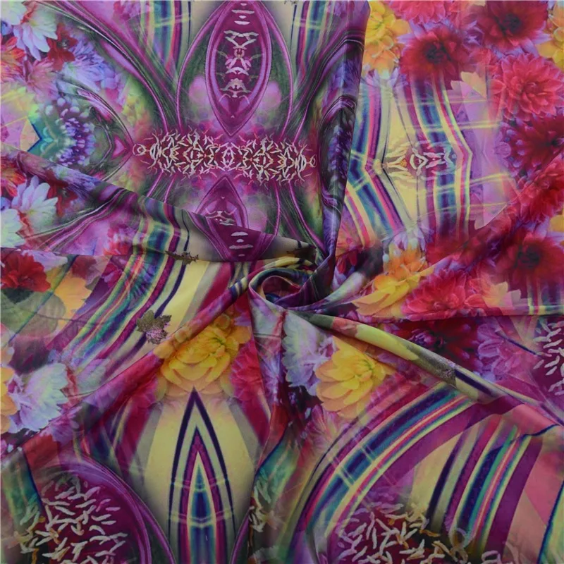 2018 Digital Printing natural pure china silk fabric