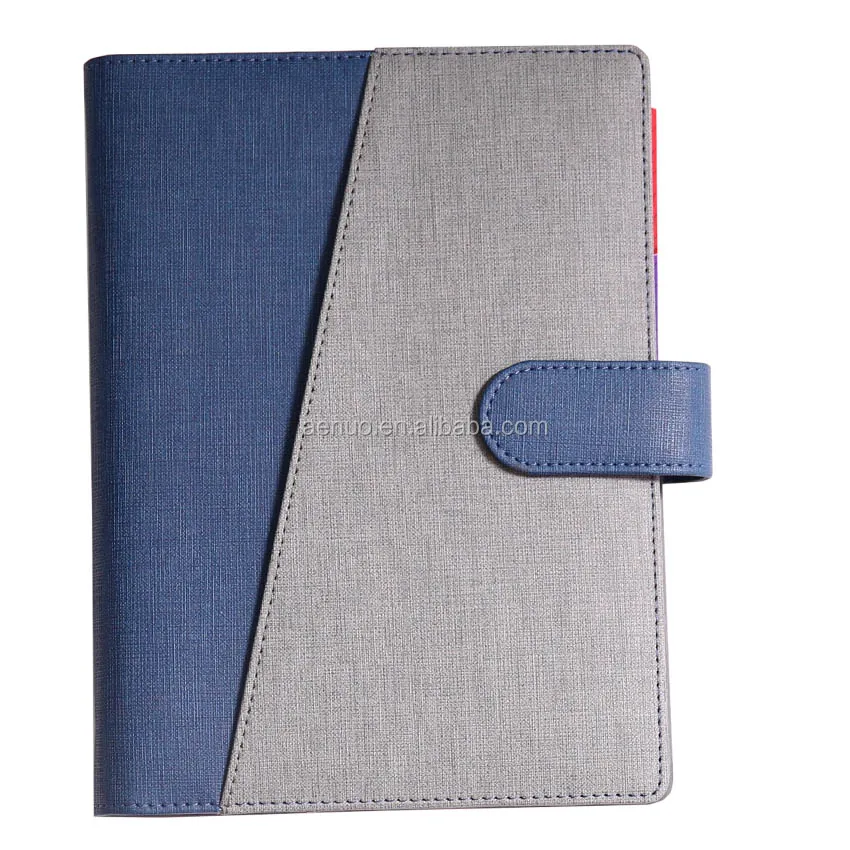 
2018 New A5 6 ring binder PU notebook business gift planner PU organizer 