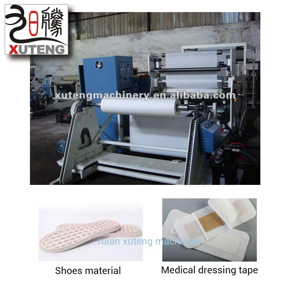 
Aluminum Foil / Plastic Film / Release Paper Adhesive Sticker Spin Coater With Hot Melt Glue 