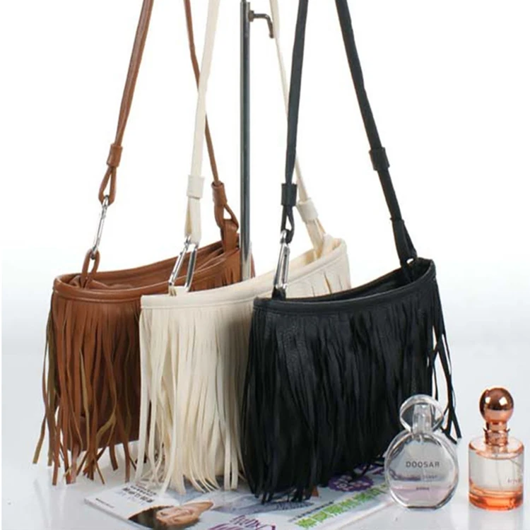Модная новинка 2016, Лидер продаж, сумка из искусственной кожи с кисточками, сумка через плечо, Сумка с кисточкой