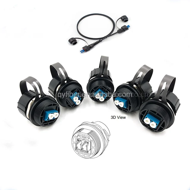 5.0mm cable ftth mini-sc tactical duplex lc upc nsn boot waterproof fiber optic connectors