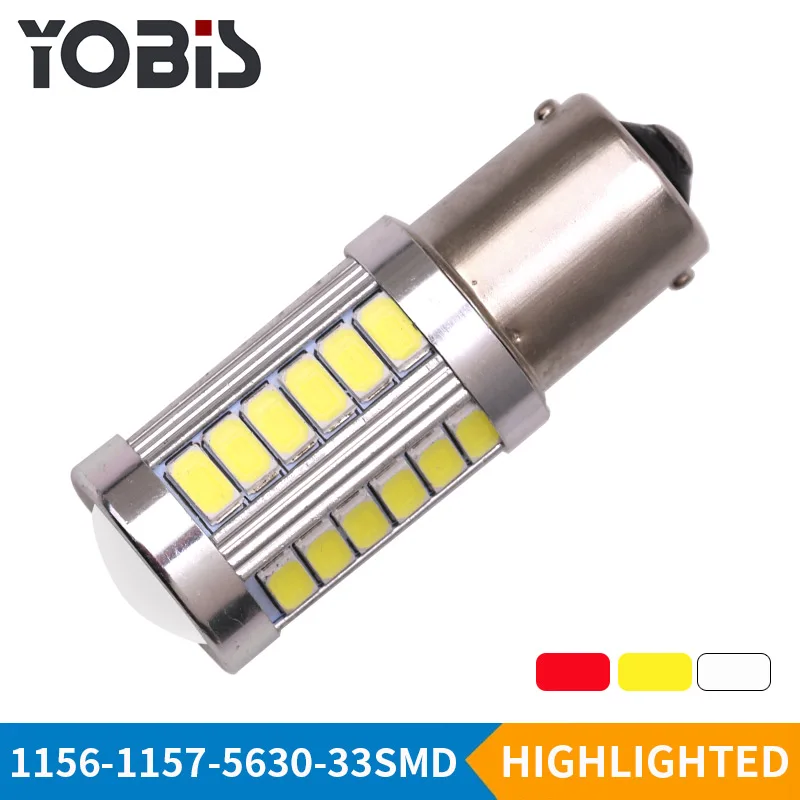 
Yobis Universal Car 5630 33SMD Auto Canbus Turn Signal Bulbs 1156 LED Car Lights with Multiple Styles 