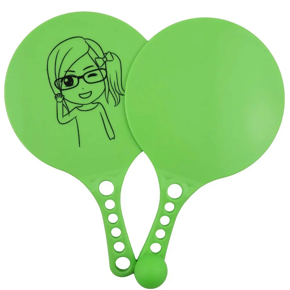 Promotion Child Sports Plastic PP Paddle Beach Ball Game Tennis Racket Beach Racket