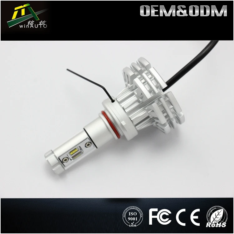 Высокого Качества Авиационного Алюминия Яркости Светодиодные Фары H1 H4 H7 H11 H13 9004 9005