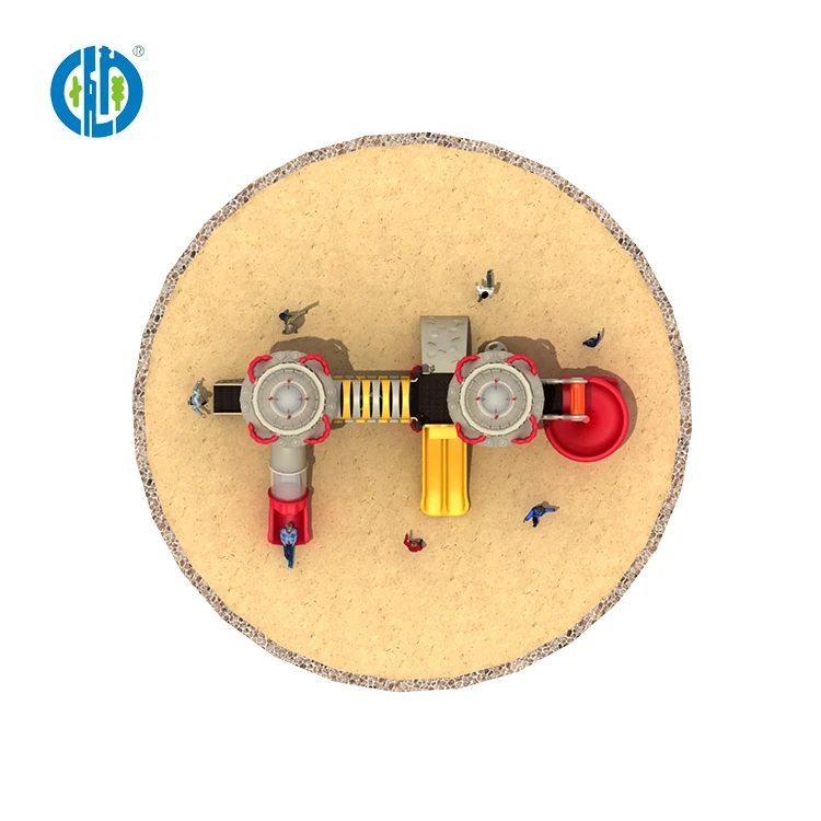 Outdoor playground space style children paly area professional outdoor playground equipment