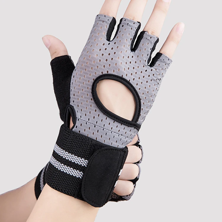 Customized Durable Fitness Training  Weight Lifting  Silica Gel Anti-Slip Gym Gloves