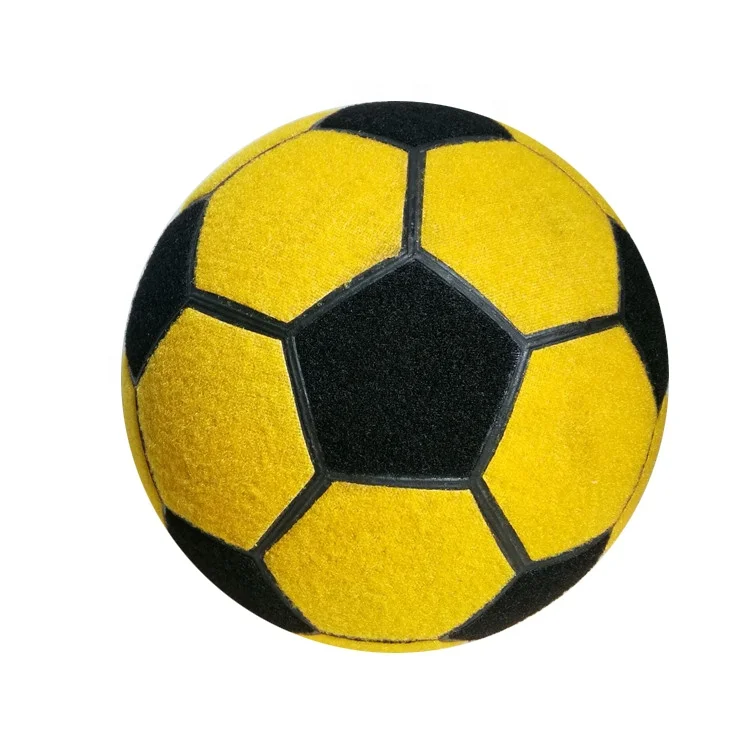 Original Supplier Stock 22cm No. 5 Plush Surface Sticky Football Touch Closures Hook and Loop Soccer Dart Ball for Dart Game