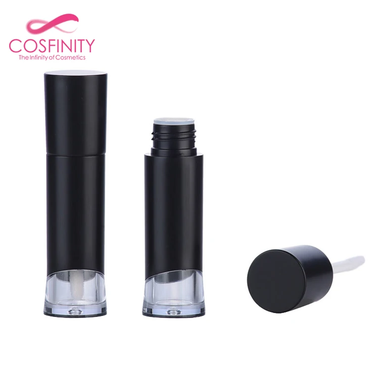 
Best price black lipgloss tube wholesale packaging round empty slim clear container plastic lip gloss mascara soft tube 