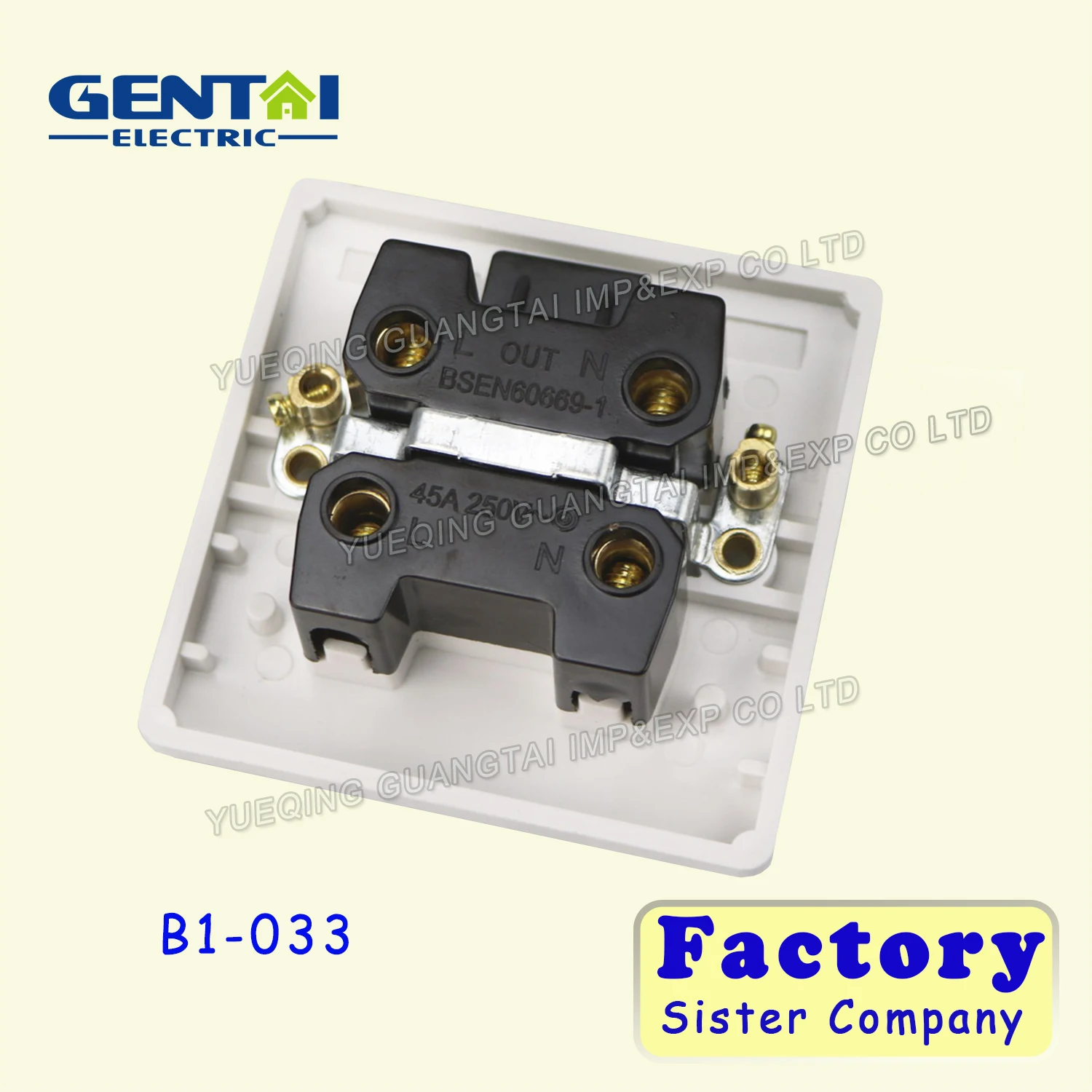 High Quality  86 Type British socket British standard single broken kitchen switch 45A high power wall socket
