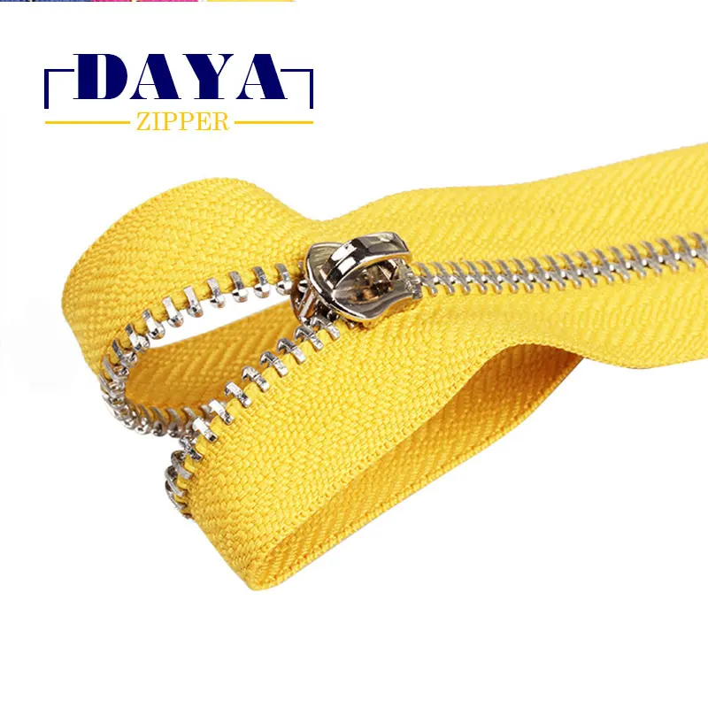 5# Y shape teeth gold/nickel end open OME length fashion luxury zipper