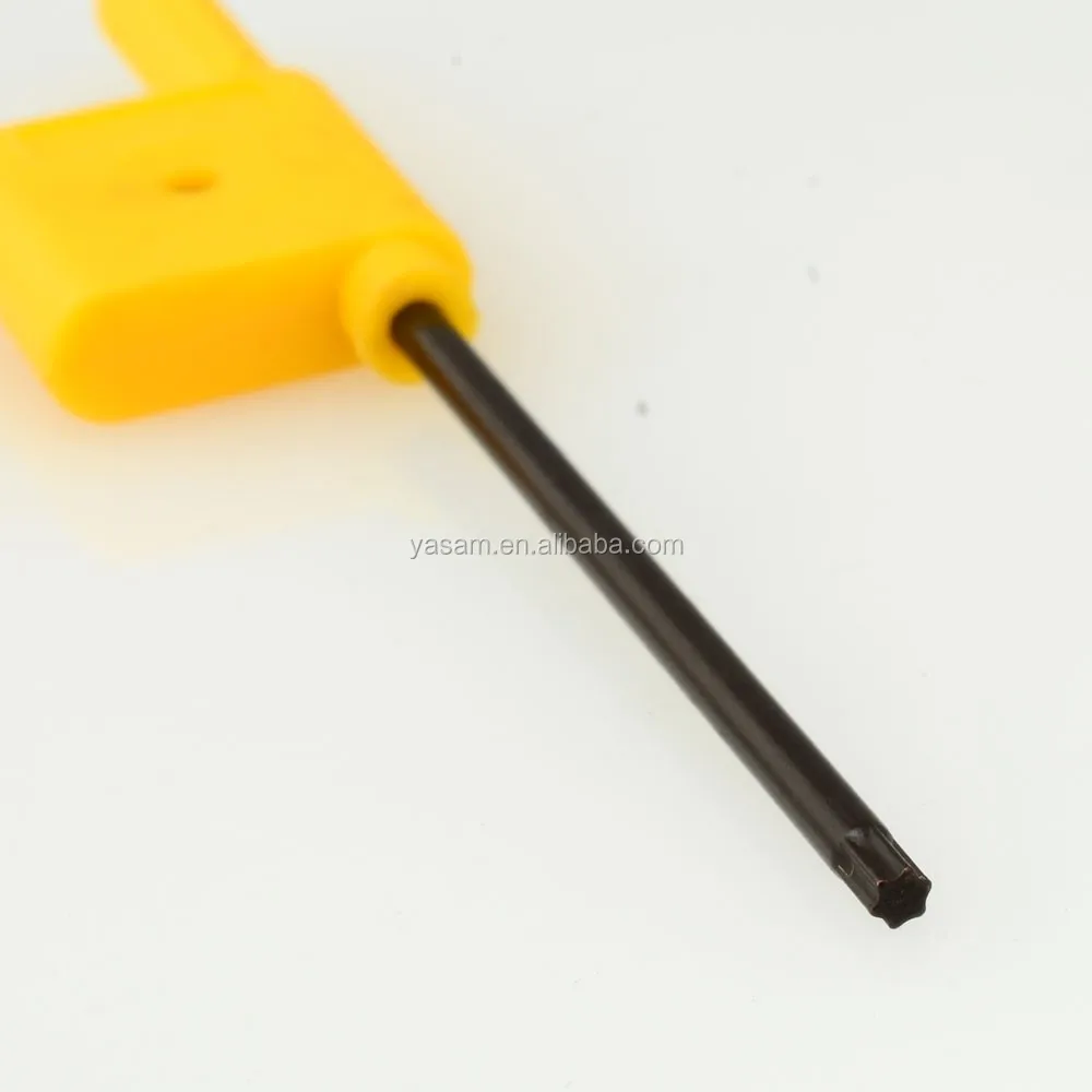 T7 T8 T10 T9 T15 T20 T25 yellow colour FLAG TYPE Torx wrench for cutting tools