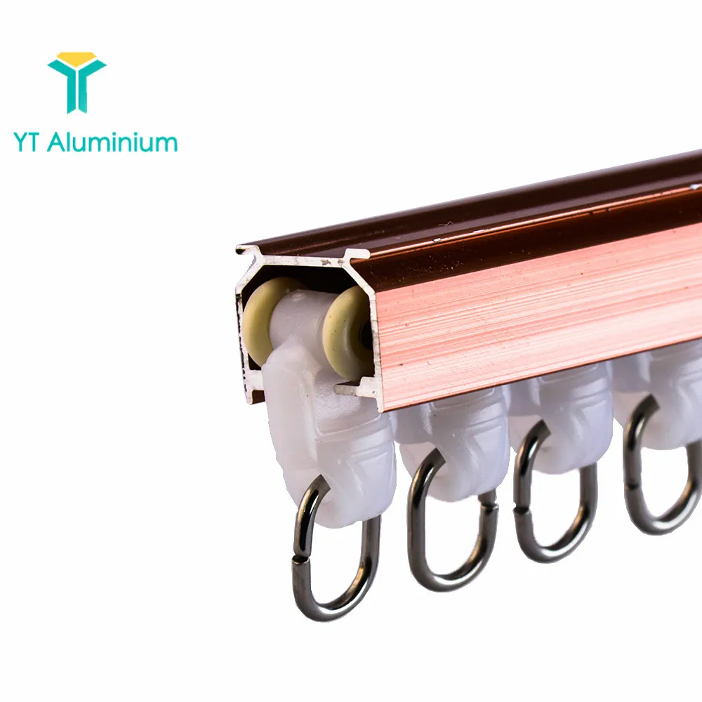 6m Aluminium Bendable Curtain Track Privacy Curtain Rail Track For Hospital Or Hotel