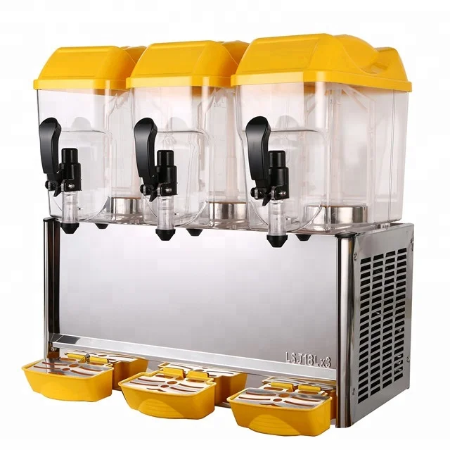 18L 3 tanks wholesale commercial cold juice drink machine/beverage dispenser with led light