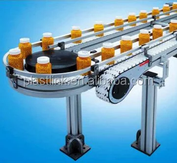 chain conveyor machine for the glass bottle and the plastic bottle conveyor