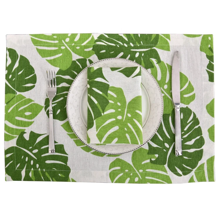 Столовые Салфетки для кухни, коврик для кухонного стола, тканевые салфетки с цветами, термостойкие моющиеся салфетки для улицы, Легкая очистка