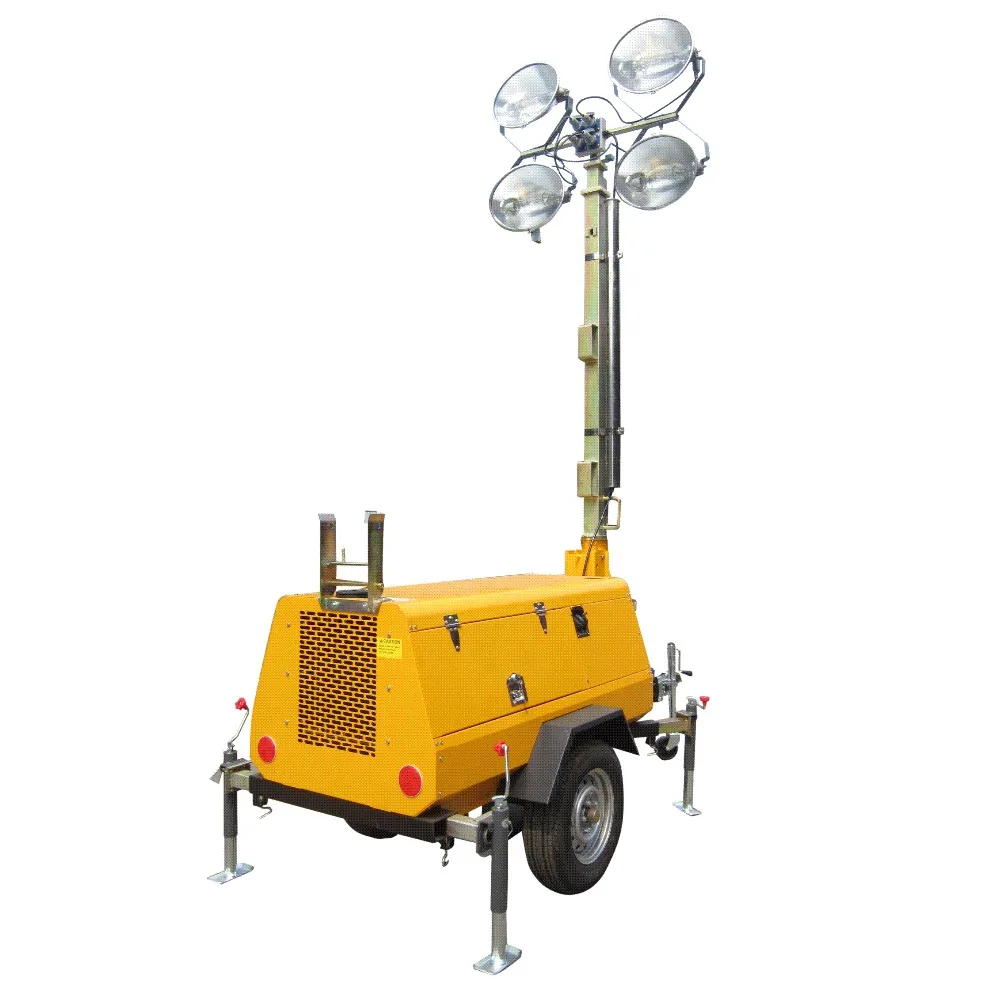 cheap price Waterproof Mobile Outdoor Led Light Tower With Generator for sale