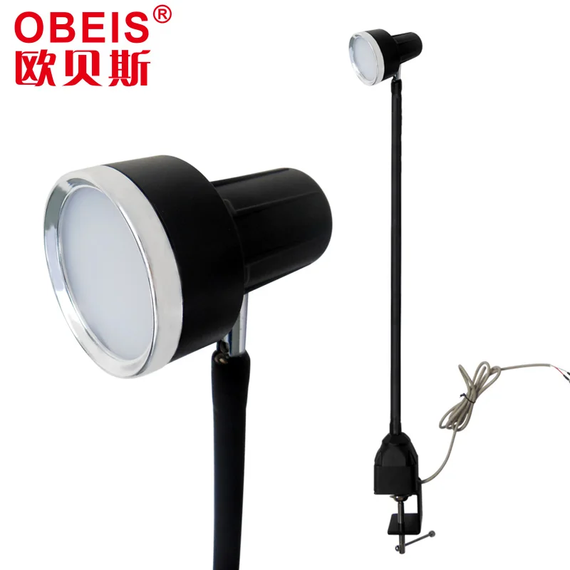 5W US plug cool white dimmable adjustable led clip reading light for industrial sewing machine jack